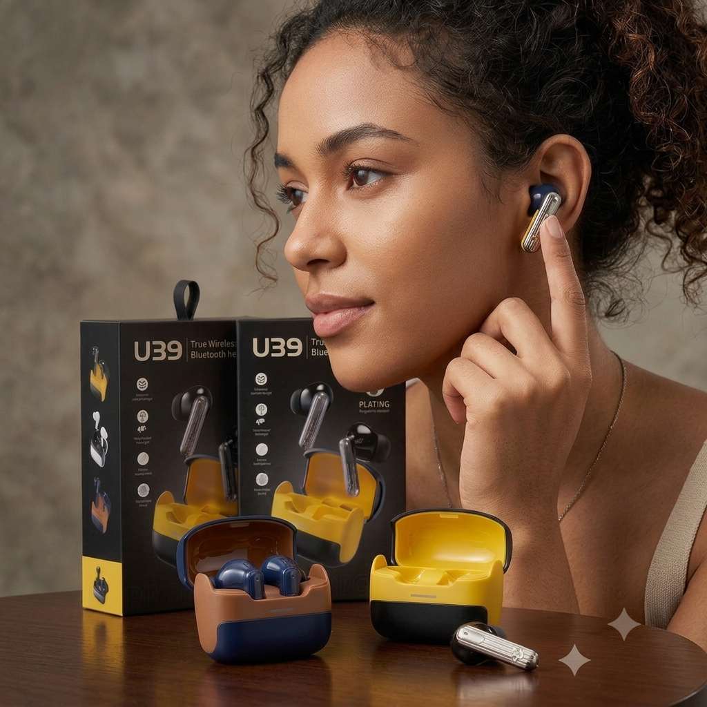 U39 Wireless Bluetooth Earbuds – Deep Bass &amp; HD Sound