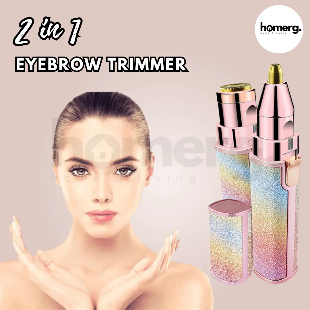 2 In 1 Rechargeable Flawless Eyebrow &amp; Facial Hair Remover